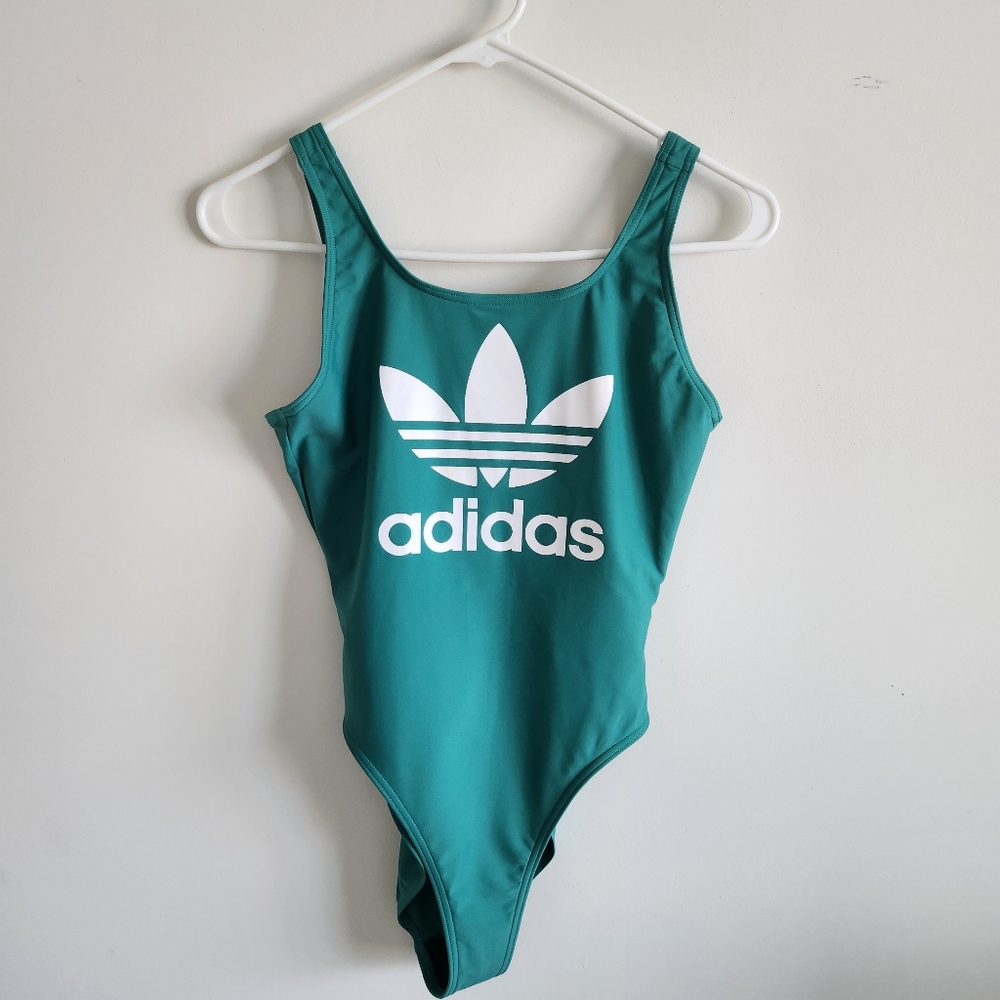 Adidas Green/Blue Swimsuit